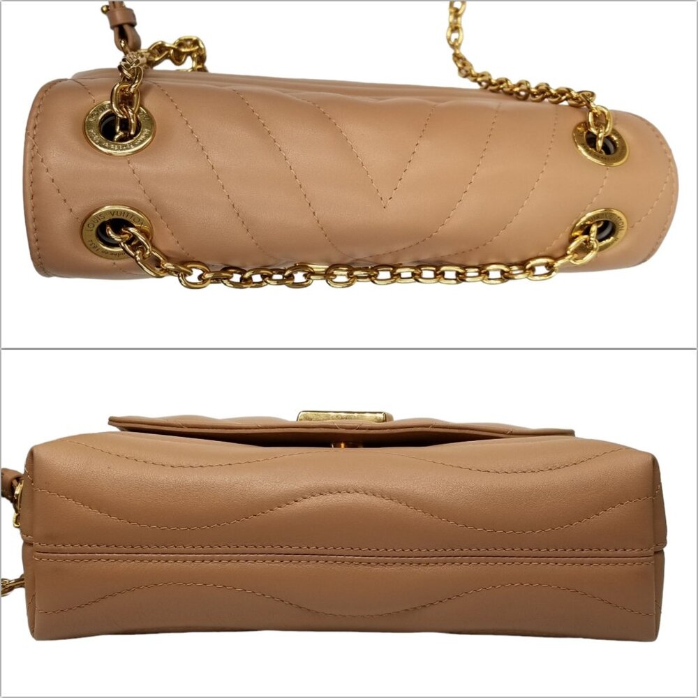 Louis Vuitton New Wave Chain Bag MM Noisette Hazelnut Brown Leather Crossbody - Picture 7 of 16